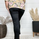 "It's Not A Trick" Pull On Skinny Trousers (Black)-Lola Monroe Boutique