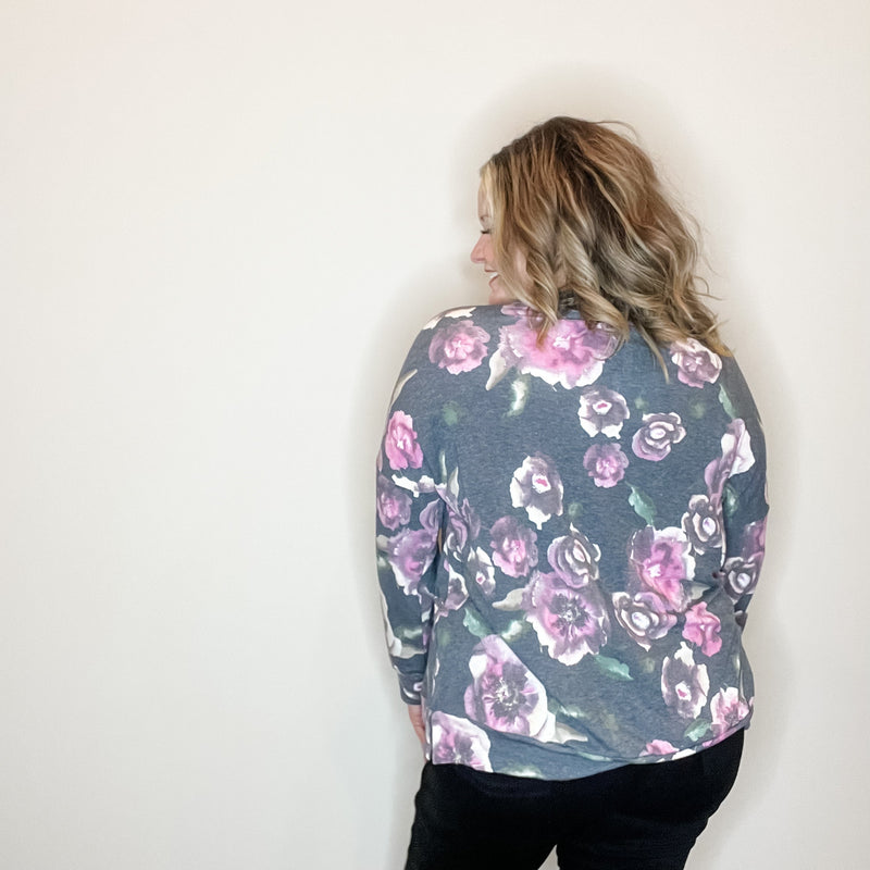 "It's Over" Floral Long Sleeve Weekender Style-Lola Monroe Boutique