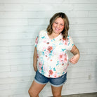 "Jennings" V Neck Floral Dolman-Lola Monroe Boutique