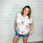 "Jennings" V Neck Floral Dolman-Lola Monroe Boutique