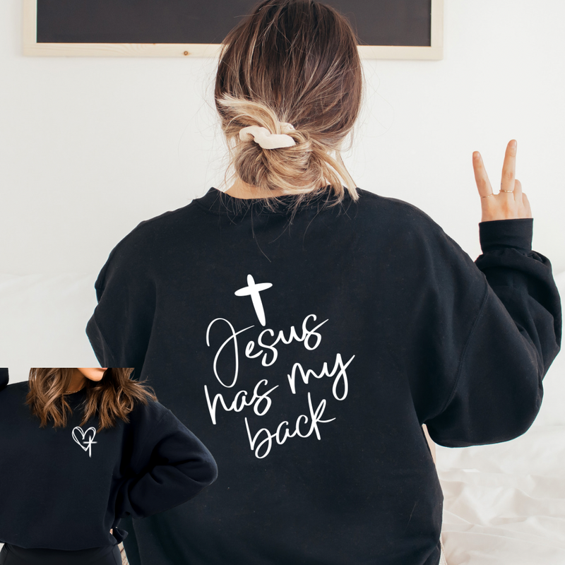 Jesus has your back-Lola Monroe Boutique