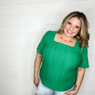 "Jiminy" Short Sleeve with Button Detail Tops-Lola Monroe Boutique