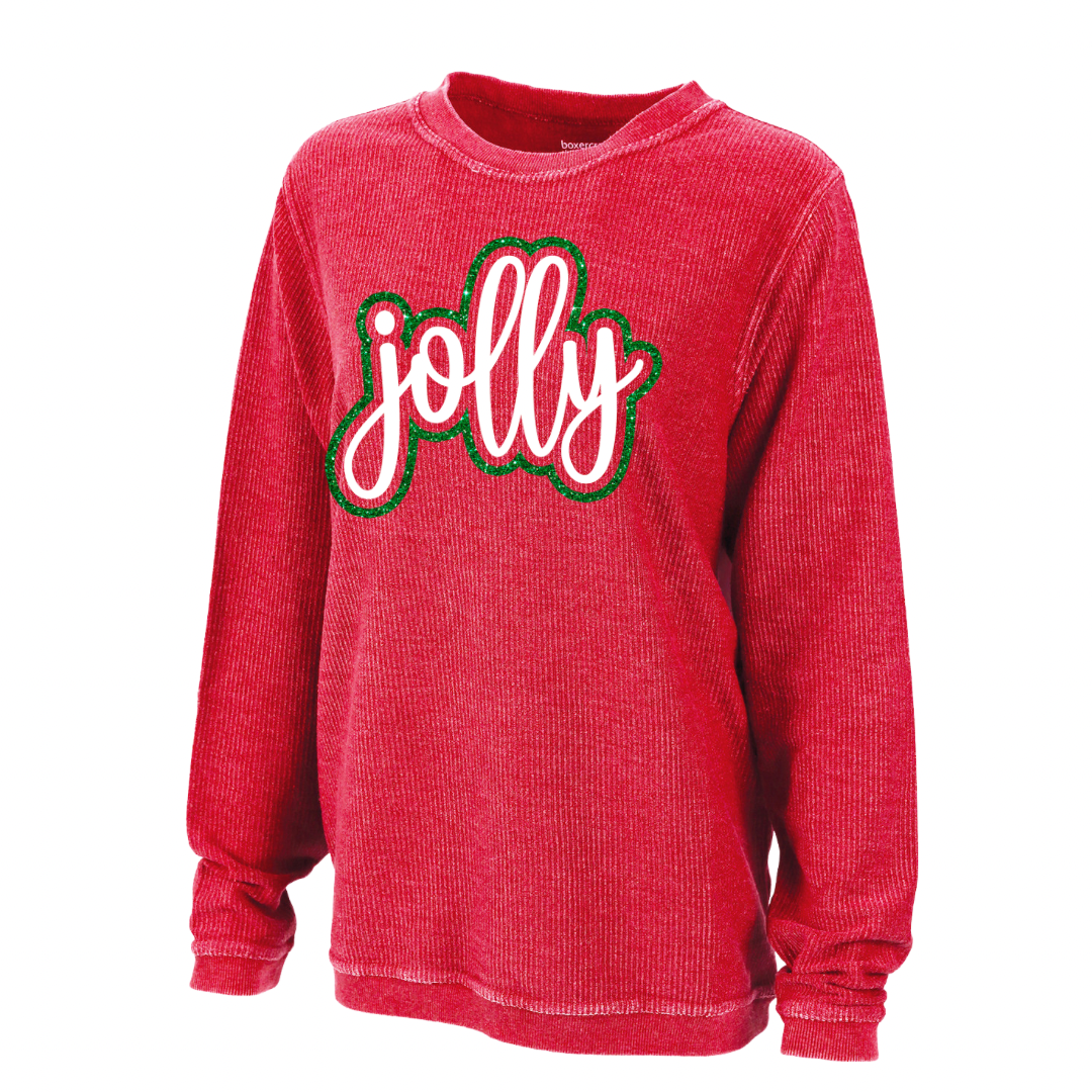 Jolly corded crew-Lola Monroe Boutique