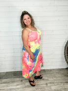 "Jones" Tie Dye Adjustable Strap Maxi-Lola Monroe Boutique