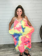 "Jones" Tie Dye Adjustable Strap Maxi-Lola Monroe Boutique