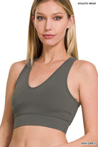 "Judd" Athleisure Cropped Racerback Tank Top (Multiple Colors)-Lola Monroe Boutique