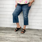 Judy Blue "Against the grain" Wide Leg Crop-Lola Monroe Boutique