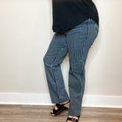 Judy Blue "All Aboard" Tummy Control Straight Leg Trouser Hem-Lola Monroe Boutique