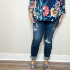 Judy Blue "All The Kings horses" Boyfriend Jeans-Lola Monroe Boutique