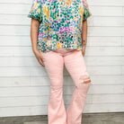 Judy Blue "Always Be My Baby" Pink Flares-Lola Monroe Boutique