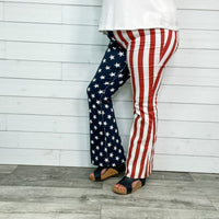 Judy Blue American Flag Flares-Lola Monroe Boutique