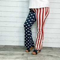 Judy Blue American Flag Flares-Lola Monroe Boutique