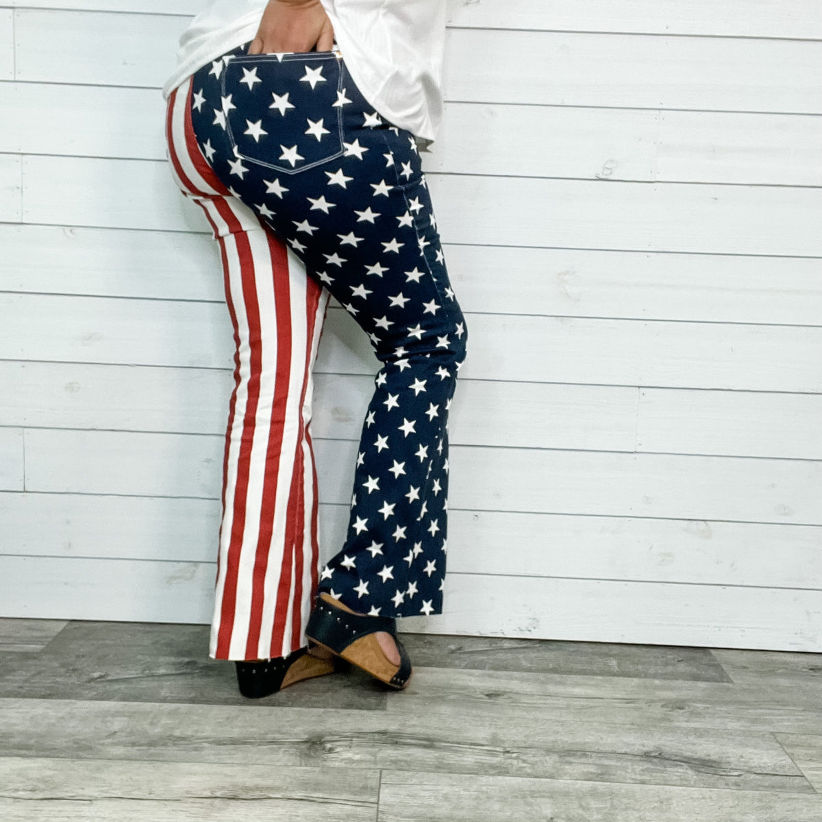 Judy Blue American Flag Flares-Lola Monroe Boutique