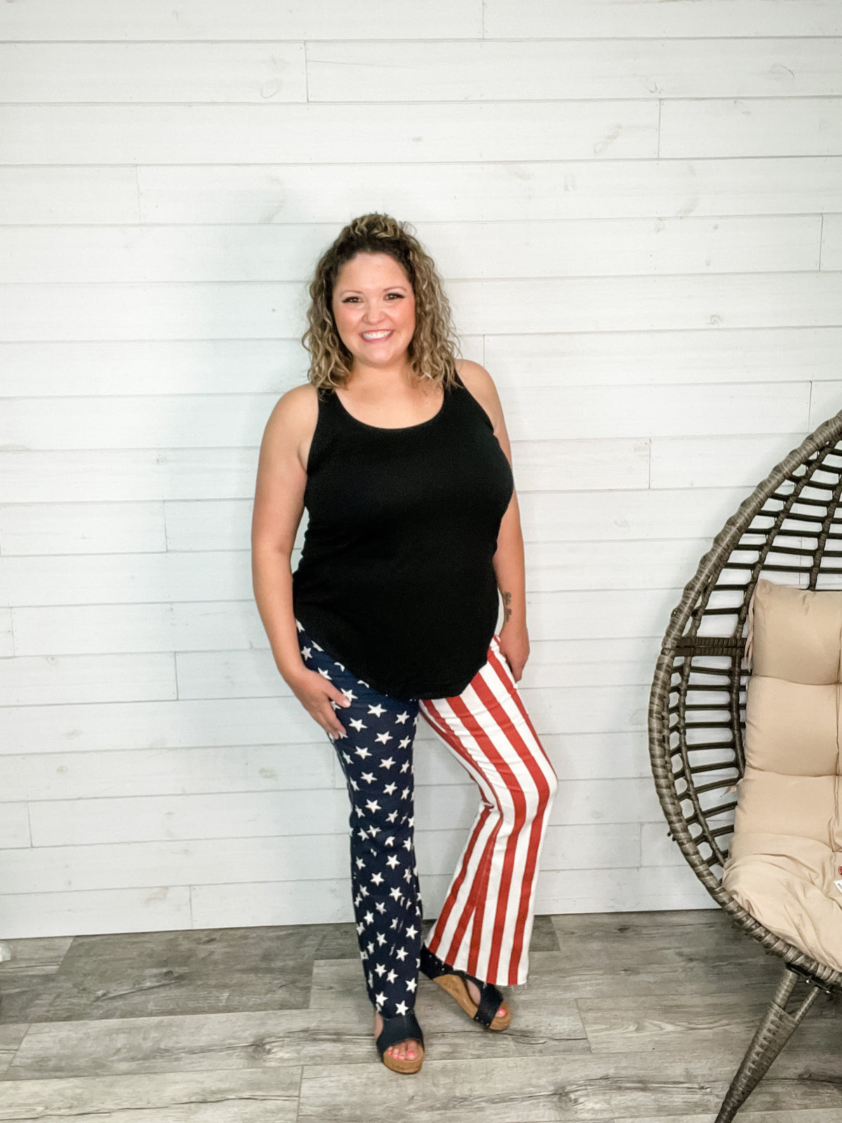 Judy Blue American Flag Flares-Lola Monroe Boutique