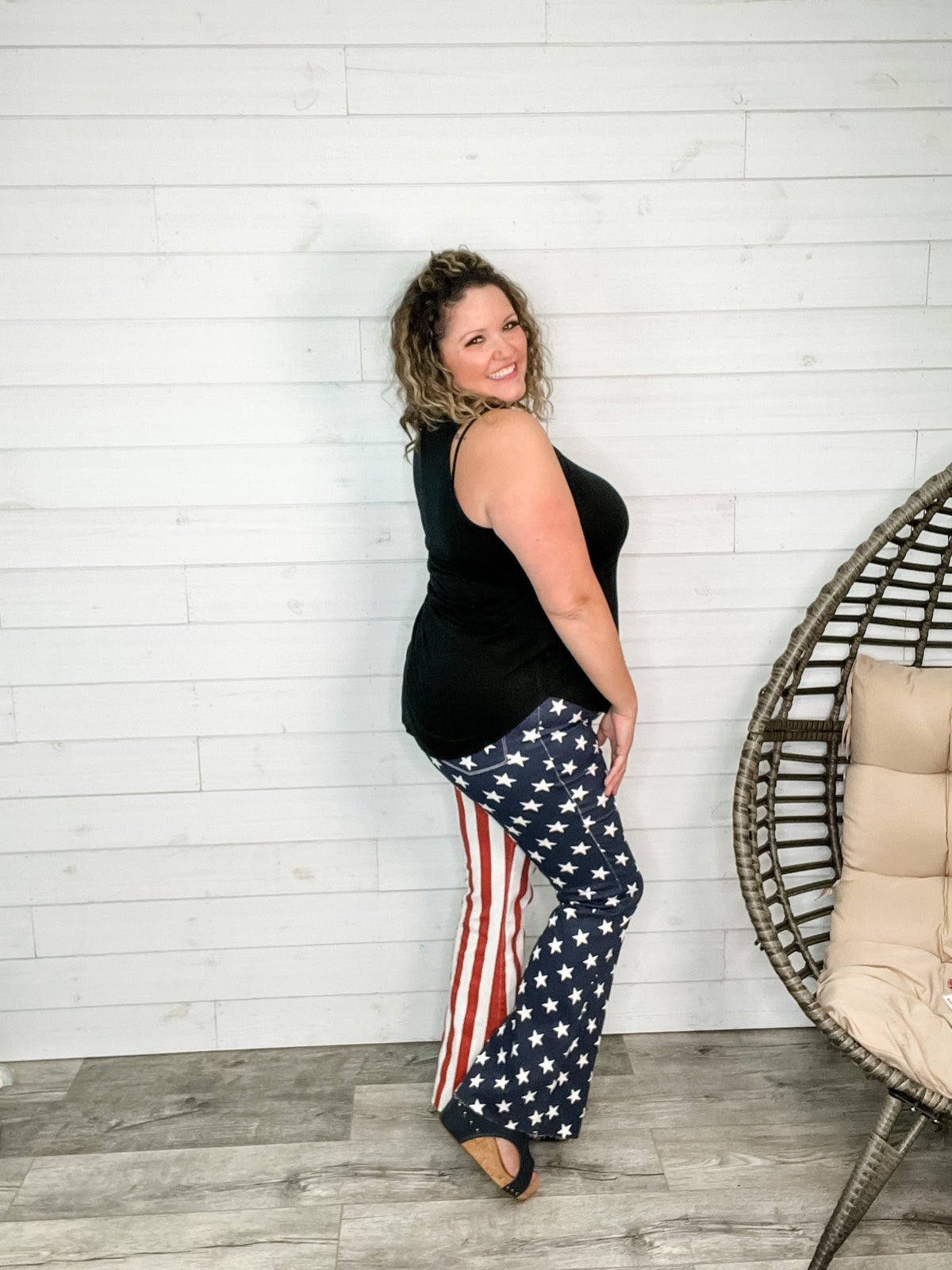 Judy Blue American Flag Flares-Lola Monroe Boutique