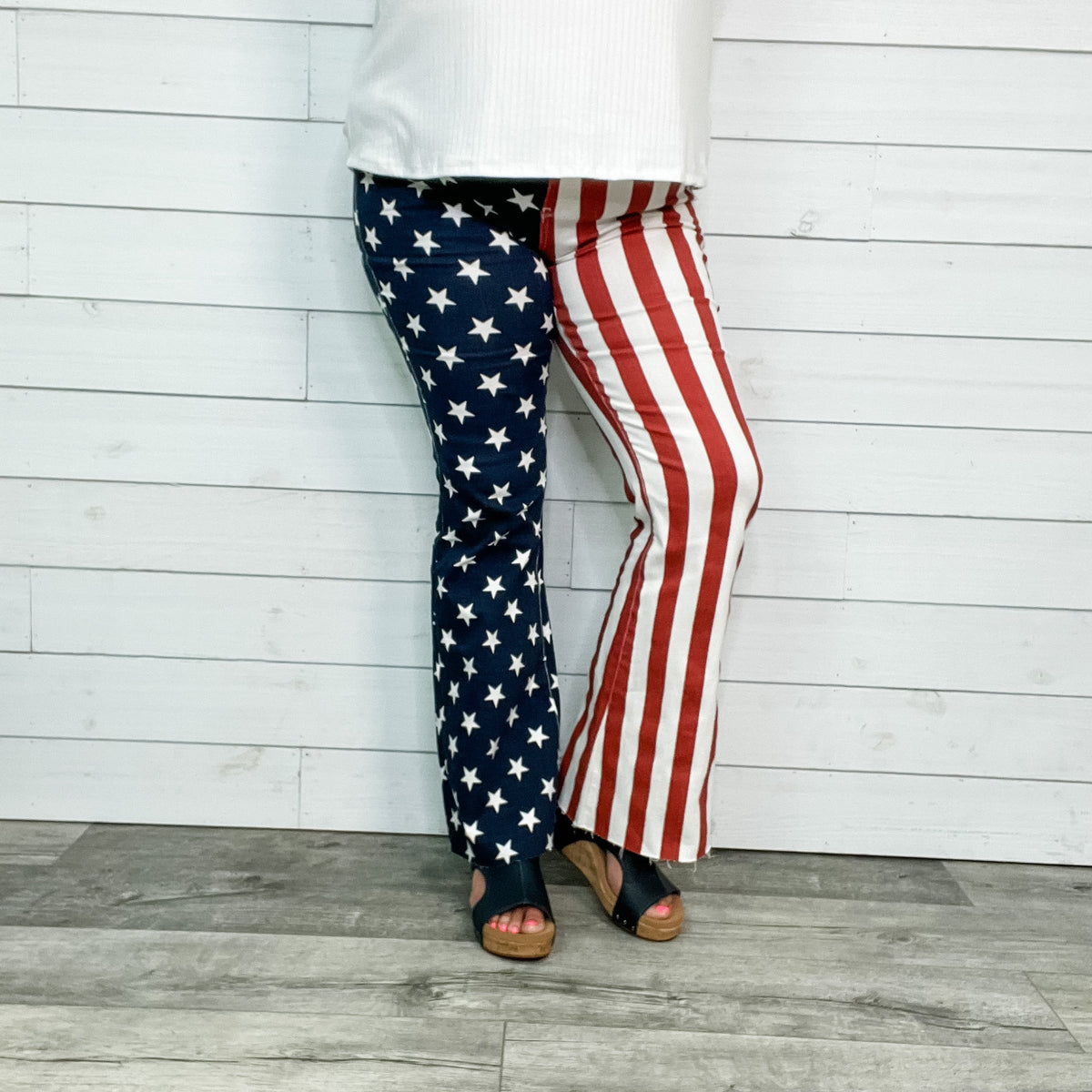 Judy Blue American Flag Flares-Lola Monroe Boutique