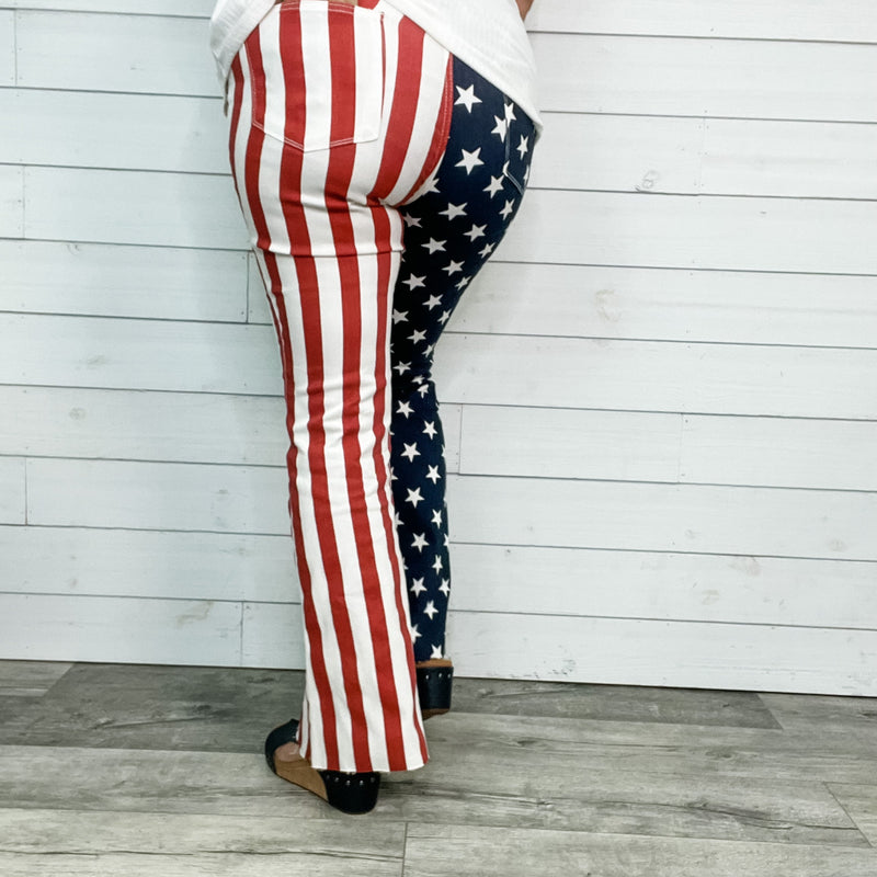 Judy Blue American Flag Flares-Lola Monroe Boutique