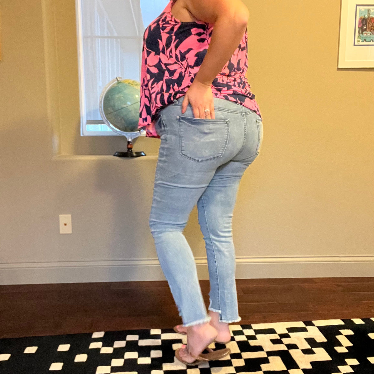 Judy Blue "BBL" Relaxed Leg Cool Jeans-Lola Monroe Boutique
