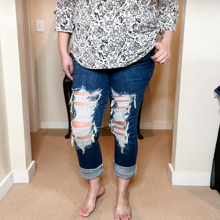 Judy Blue "Believe" Straight Leg Jeans