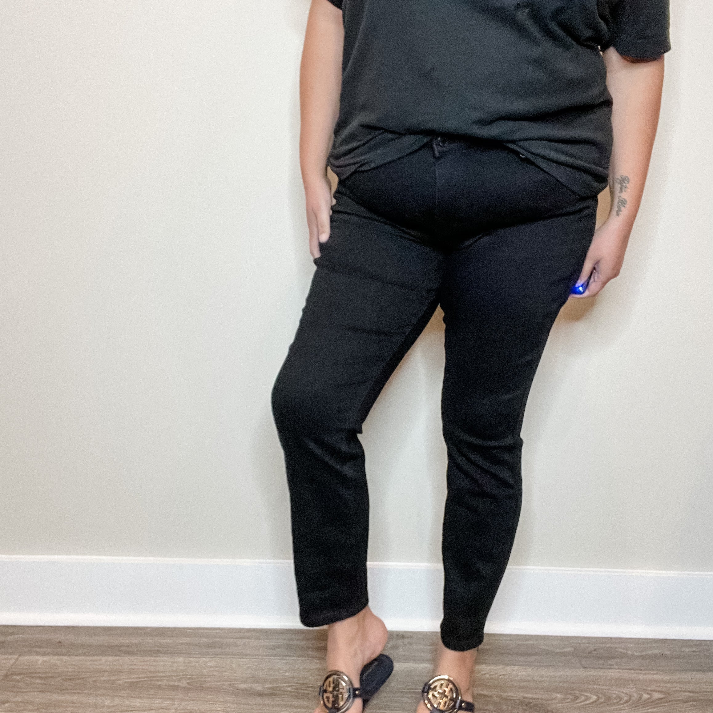 Judy Blue "Black Beauty" Slim Fit Jeans-Lola Monroe Boutique