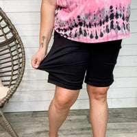 Judy Blue Black Bermuda shorts-Lola Monroe Boutique