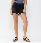 Judy Blue Black Shorty Shorts-Lola Monroe Boutique