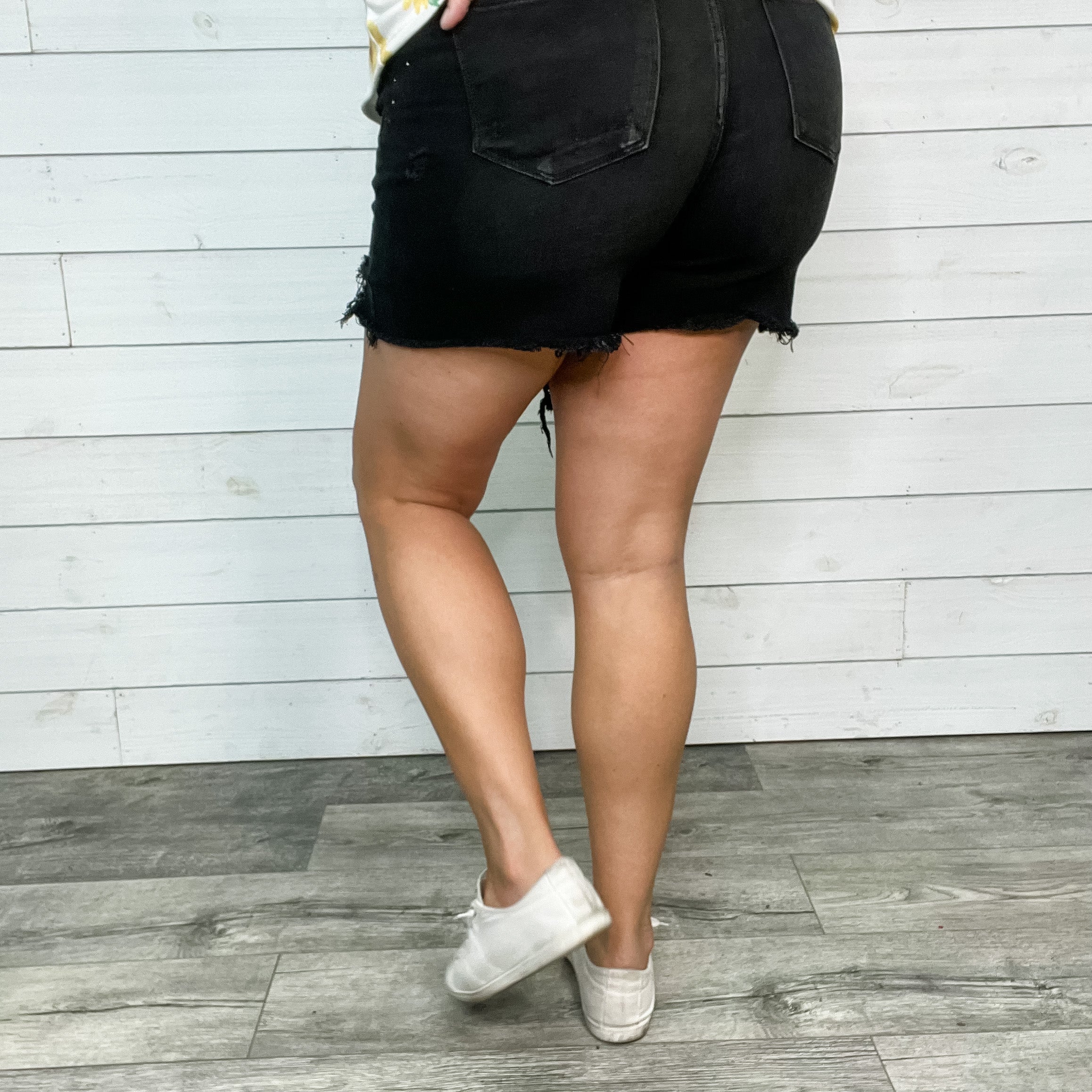 Judy Blue Black Shorty Shorts-Lola Monroe Boutique