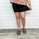 Judy Blue Black Tulip Shorts-Lola Monroe Boutique