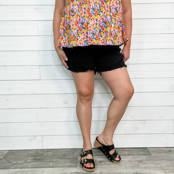 Judy Blue Black Tulip Shorts - Lola Monroe Boutique