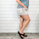 Judy Blue "Bright Grey Skies" Grey Shorts-Lola Monroe Boutique