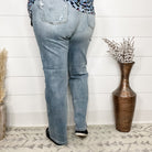 Judy Blue "Bring Me Joy" Straight Leg Jeans-Lola Monroe Boutique