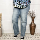 Judy Blue "Bring Me Joy" Straight Leg Jeans-Lola Monroe Boutique