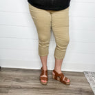 Judy Blue "Bullseye" Khaki Capris-Lola Monroe Boutique