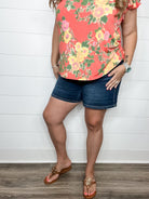 Judy Blue "Cold In Here" Tummy Control Cooling Denim Shorts-Lola Monroe Boutique