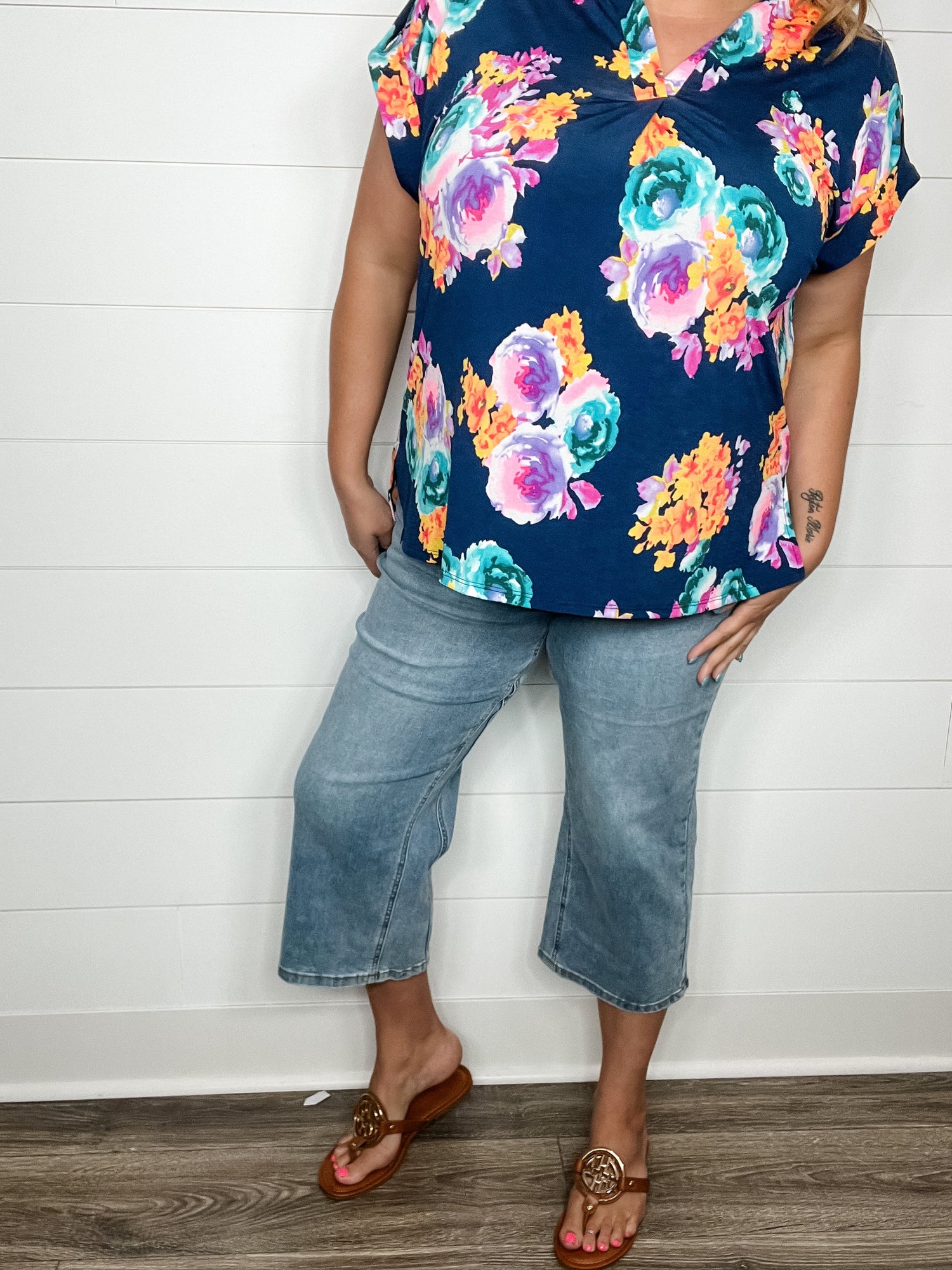 Judy Blue "Cool Runnings" Cooling Denim Wide Leg Crops
