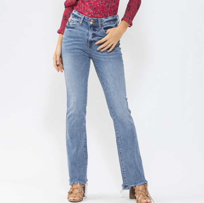 Judy Blue Country Roads Bootcut Jeans-Lola Monroe Boutique