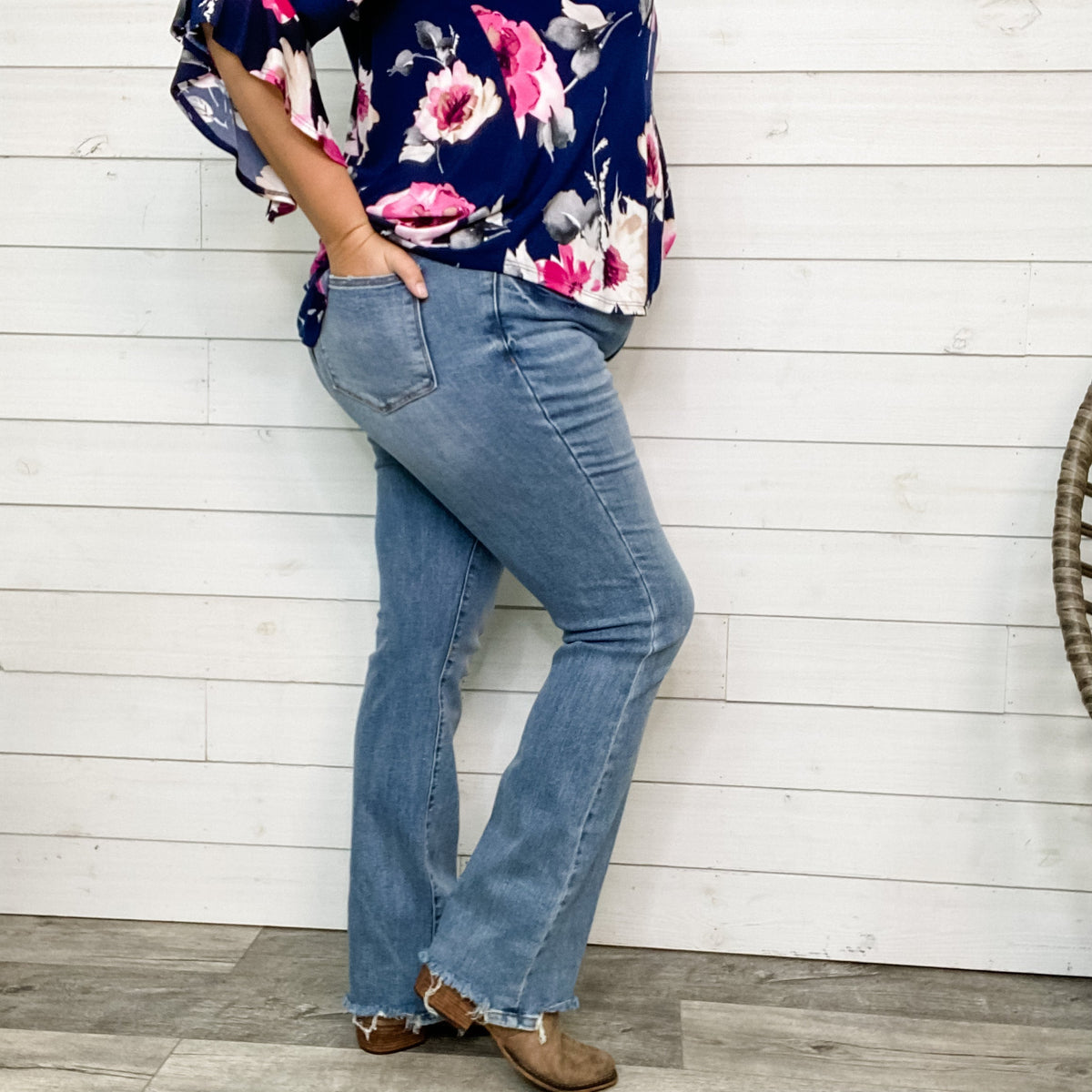 Judy Blue Country Roads Bootcut Jeans-Lola Monroe Boutique