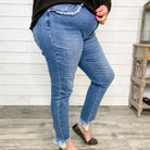 Judy Blue Cowboy Take Me Away Relaxed Fringe Jeans-Lola Monroe Boutique