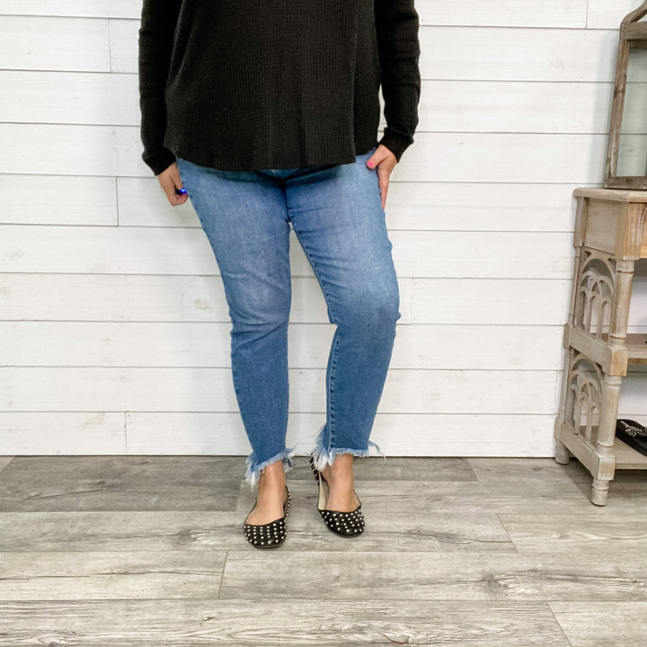 Judy Blue Cowboy Take Me Away Relaxed Fringe Jeans