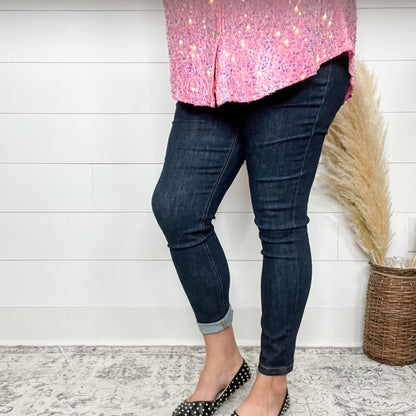 Judy Blue "Dark Alley" Skinny Jeans