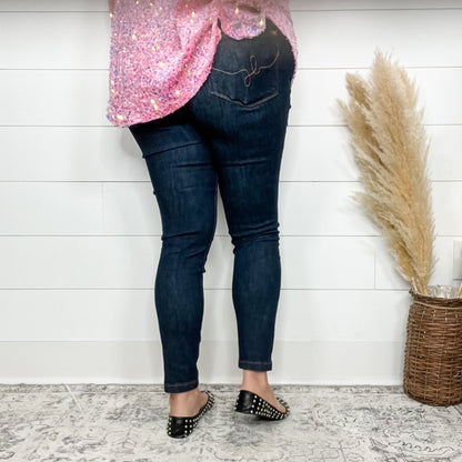 Judy Blue "Dark Alley" Skinny Jeans