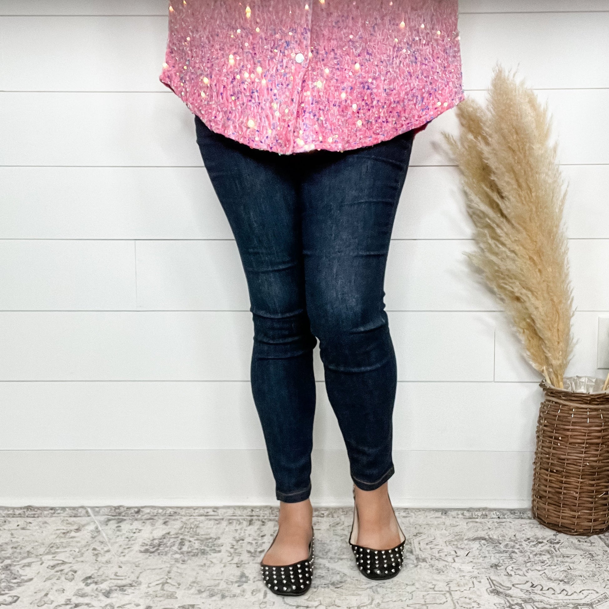 Judy Blue "Dark Alley" Skinny Jeans
