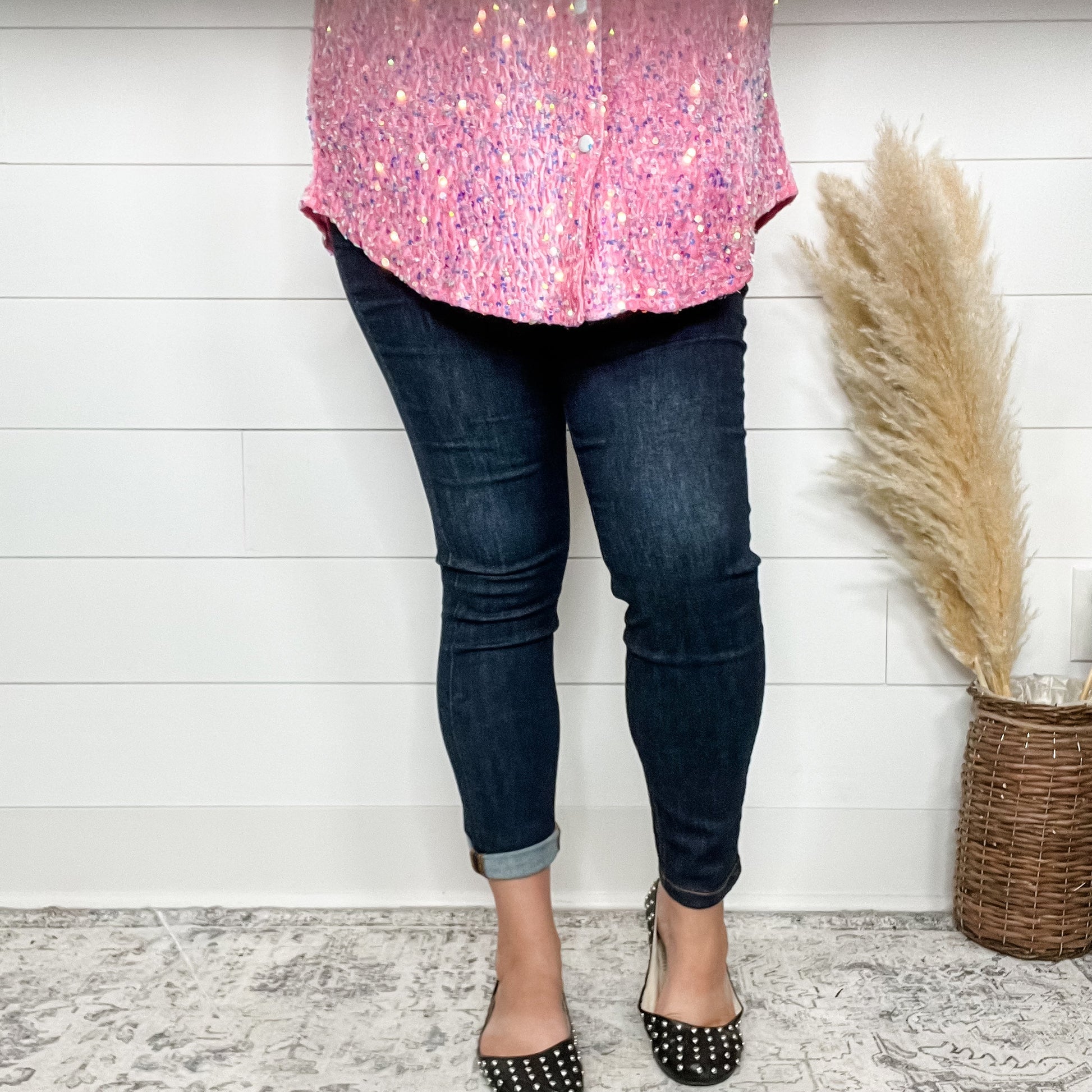 Judy Blue "Dark Alley" Skinny Jeans