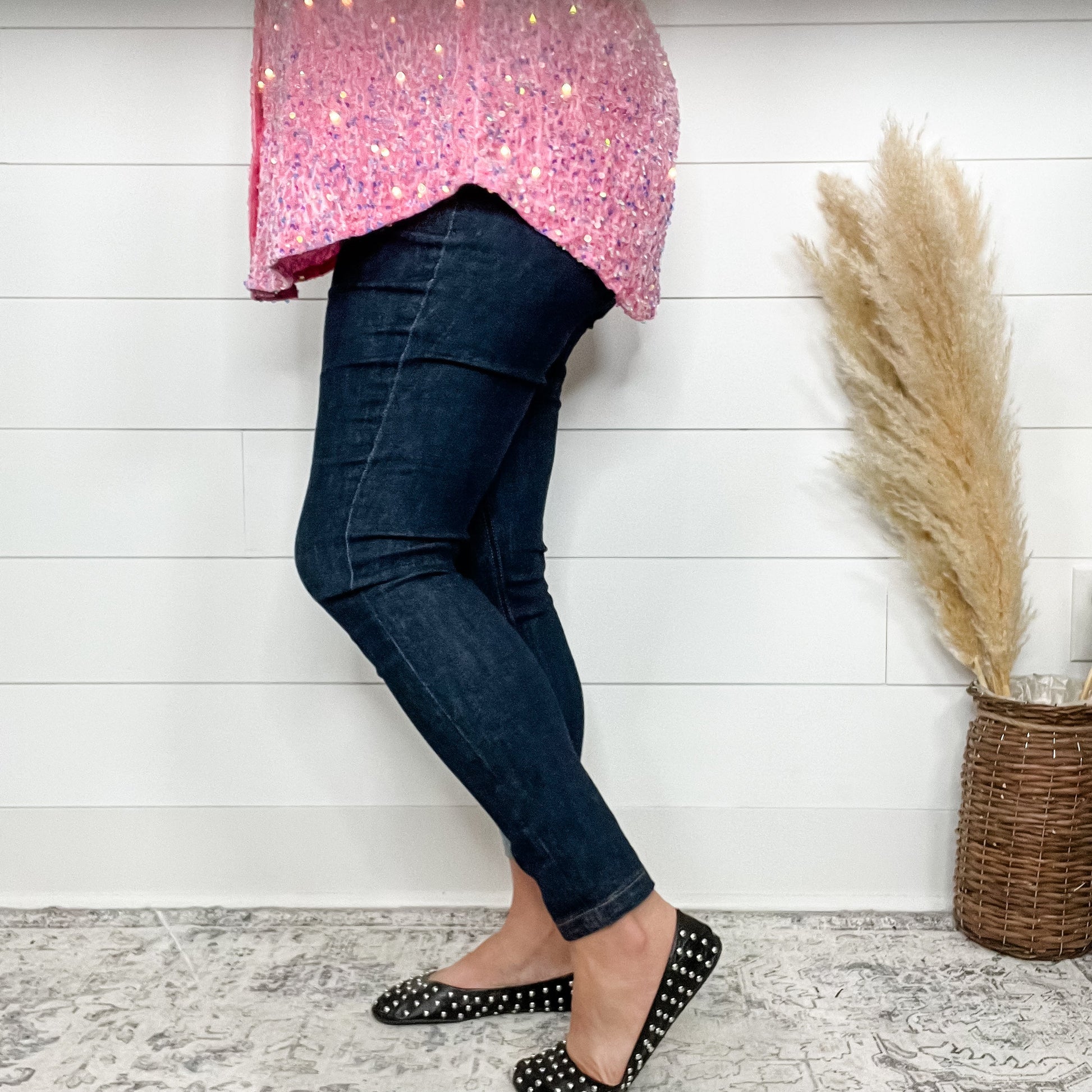 Judy Blue "Dark Alley" Skinny Jeans