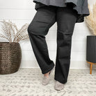 Judy Blue "Dark Shadows" Black Tummy Control Straight Leg Jeans-Lola Monroe Boutique