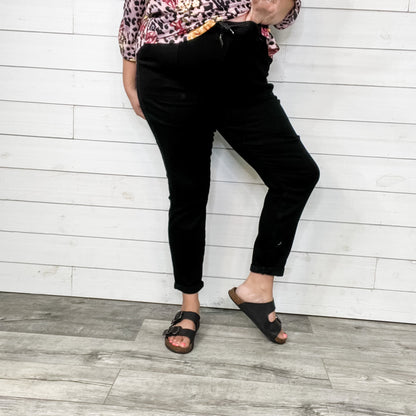 Judy Blue "Dark Side of the Moon" Black Jogger