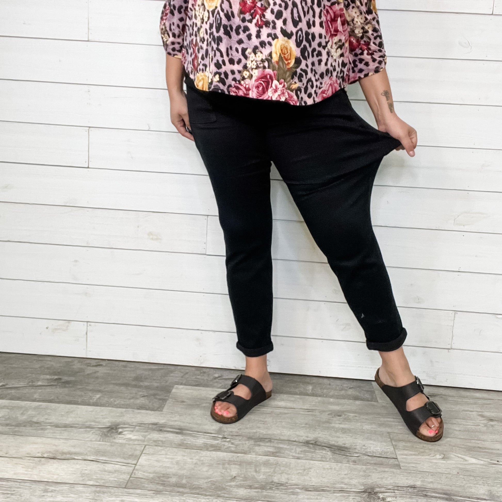 Judy Blue "Dark Side of the Moon" Black Jogger