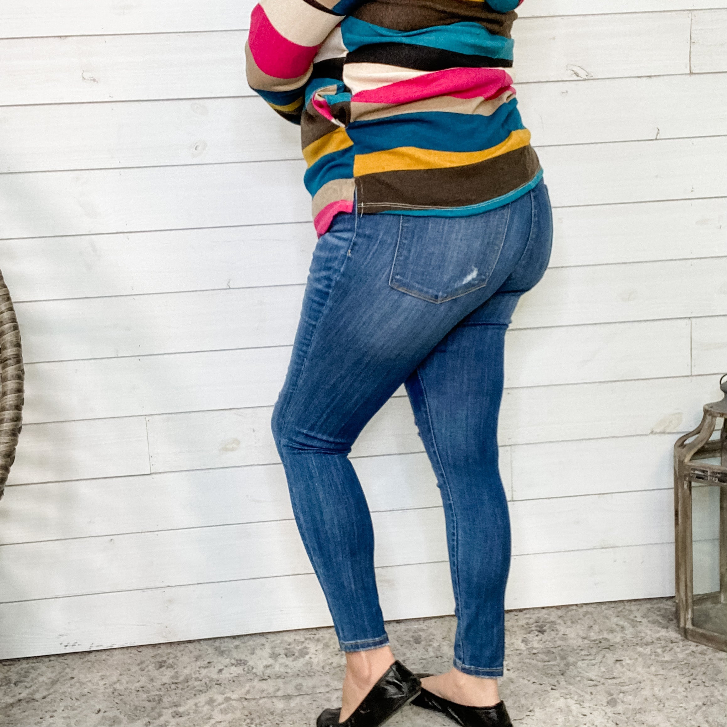 Judy Blue Distressed Jeggings-Lola Monroe Boutique