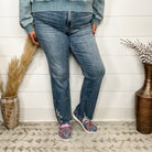 Judy Blue "Dizzy" Distressed Straight Leg-Lola Monroe Boutique