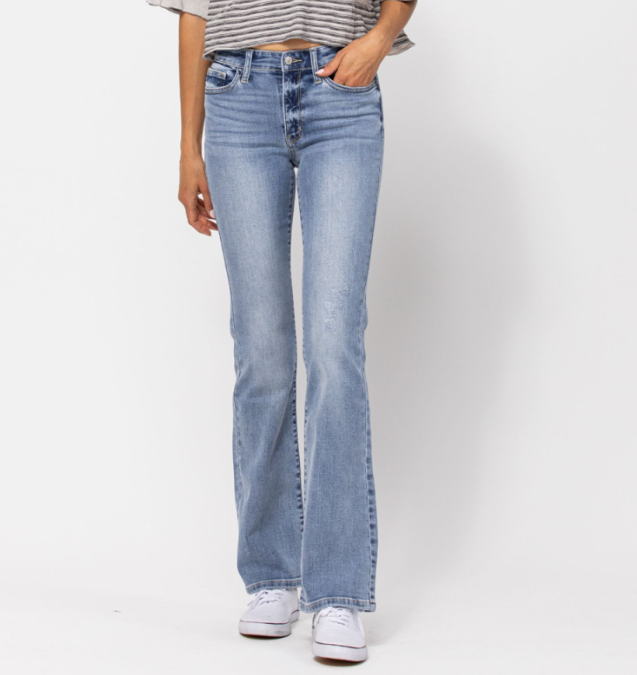 Judy Blue "Drink A Beer" Bootcut Jeans-Lola Monroe Boutique